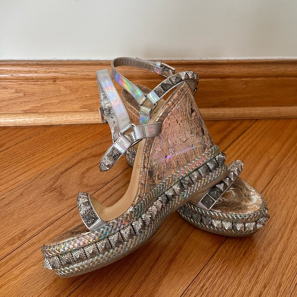 Christian Louboutin PIRA RYAD 110 SPEC LASER/LIEGE WAVY - Picture 3 of 8